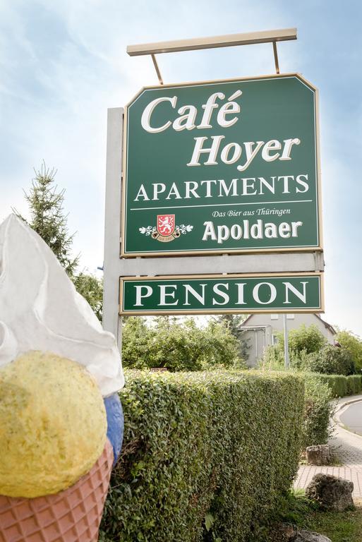 Cafe Hoyer Pension Und Appartements Rödigsdorf Exteriér fotografie